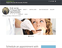 Tablet Screenshot of deancosmeticdentistry.com